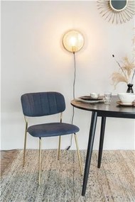House of Rebels Eetkamerstoel - Mascot - Blauw/Goud - House of Rebels
