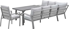 Garden Impressions Cameron lounge dining set 4-delig links incl stoel - taupe