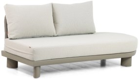 Santika Furniture Santika Guss Open Bank Links Organisch Aluminium/rope Grijs