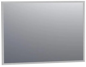 BRAUER Onyx spiegel - 100x70cm - rechthoekig - aluminium-kleurig geborsteld frame SP-ON100RHA