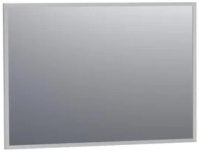 BRAUER Onyx spiegel - 100x70cm - rechthoekig - aluminium-kleurig geborsteld frame SP-ON100RHA