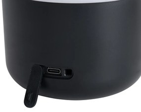 Set van 2 buiten tafellampen zwart met wit incl. LED oplaadbaar - Haard