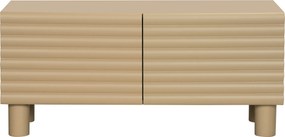 Mat Tv-meubel Met Strepen Zand 120 Cm - 120x40x55cm.
