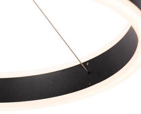 Hanglamp zwart 30 cm incl. LED 3-staps dimbaar - Lyani Design rond Binnenverlichting Lamp