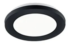 LED paneel rond zwart 17 cm incl. LED 3 staps dimbaar - Lope Design IP44 Binnenverlichting Lamp