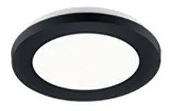 Plafonnière zwart 17 cm incl. LED 3 staps dimbaar IP44 - Lope Design IP44 rond Binnenverlichting Lamp