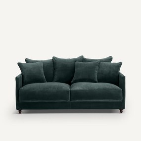 Omvormbare compacte bank. stonewashed fluweel, Lazare