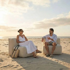 Soft Zitzak Outdoor Seat - Bouclé Beige