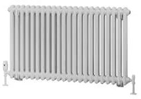 Eastbrook Rivassa 2 koloms radiator 100x60cm staal 1385W wit glans