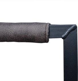 Eetkamerstoel - Apollo II - stof Cowboy retro lederlook antraciet