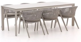 Diningset Manifesto  | 6 personen | Tuinset sintered stone | 7-delig | Kees Smit Tuinmeubelen