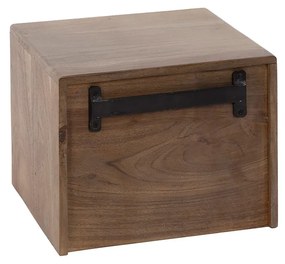 Zwevend Nachtkastje Met Open Vak - 35x30x25cm.