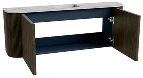 Mondiaz Joya DLux 115cm toiletmeubel ronding links/rechts shadow met wastafel faye midden zonder kraangat glace