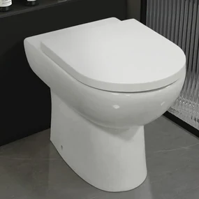 Eastbrook Osterley Comfort staand toilet met vortex spoeling wit glans