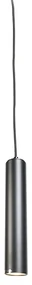 Design hanglamp zwart GU10 50mm - Tuba small Design, Industriele / Industrie / Industrial, Modern GU10 cilinder / rond Binnenverlichting Lamp