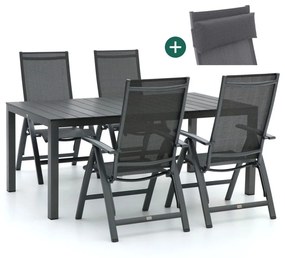 Bellagio Avenza/Fidenza 183cm dining tuinset 5-delig verstelbaar