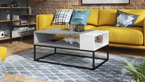 LYNX beton/wit, salontafel, modern, loft