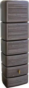 4Rain slim wood wood - Regenton muurmodel - 37x58x182cm - 300 liter