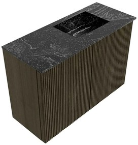 Mondiaz Joya DLux 60cm toiletmeubel shadow met wastafel faye rechts 1 kraangat lava