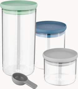 Voedselcontainers Movi van glas, 3-delig