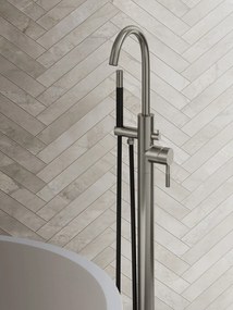 Saniclear Exclusive Stripes Pro vrijstaande badkraan RVS