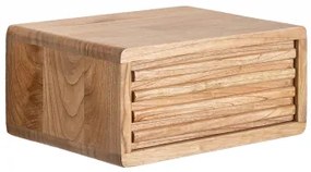 Pack Van 2 Zwevende Rechthoekige Nachtkastjes 45x30 Cm Van Deleyna Hout Bruin Natuurlijk Hout - Sklum