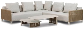 Hoek loungeset 5 personen Aluminium/rope Taupe  Coco Colorado