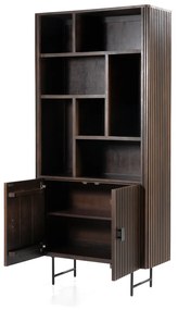 Eleonora Remi Houten Boekenkast Met Latjes - 96x37x200cm.