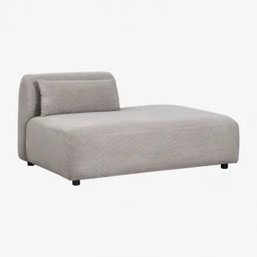 Rechter Divanmodule Voor Modulaire Bank Fogler Corduroy Licht Taupegrijs - Sklum