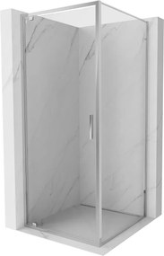 Mexen Exo-BR draaibare douchecabine 90 x 90 cm, transparant, chroom - 8181-090-090-01-00
