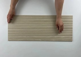 Jabo Valkiria wandtegel beige gestreept 30x75cm gerectificeerd