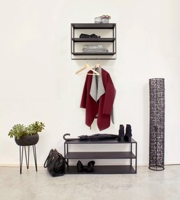 Wandkast Eszential Black laag | Pomax