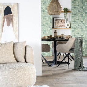 Eleonora Donny Ronde Eettafel Mangohout Zwart - 130 X 130cm.