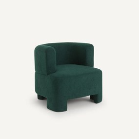 Fauteuil klein model, bouclette stof, Darrel