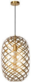 Lucide Wolfram hanglamp 32cm 1x E27 goud mat