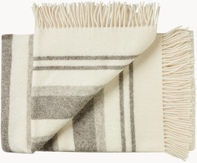 Wollen plaid Fejø met franjes