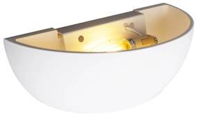Moderne wandlamp wit met lichteffect - Hiske