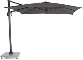 Santika Furniture Santika Belize Deluxe Parasol X Antraciet Frame/dark Grey Aluminium Grijs