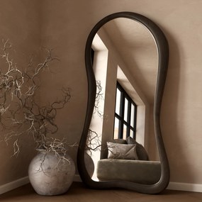 Organische Passpiegel Houten Frame - 85x170cm