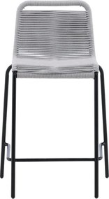 The Outsider Barkruk Boaz - Set van 2  - Zwart Lichtgrijs - Zithoogte 61cm - The Outsider