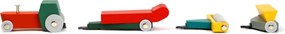Houten tractorset - Duotone Car #7 - Floris Hovers