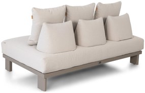 Loungeset tuin 6 personen Aluminium Taupe  Santika Furniture Santika