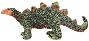 vidaXL Speelgoeddinosaurus staand XXL pluche groen en oranje