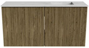 Mondiaz Joya DLux 80cm toiletmeubel dusk met wastafel faye rechts 1 kraangat opalo