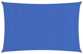 vidaXL Zonnezeil 160 g/m² 2x5 m HDPE blauw