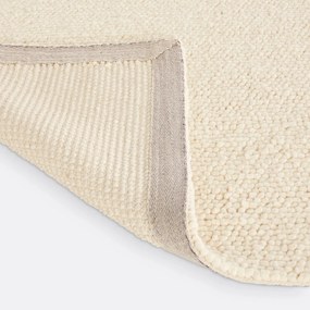 Vloerkleed in wol, tricot effect, Diano