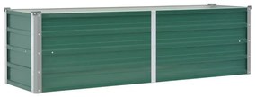 vidaXL Plantenbak verhoogd 160x40x45 cm gegalvaniseerd staal groen