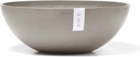 Ecopots bloempot Vienna 50 - Rond - Taupe - Diameter 50,4 x H18,5 cm