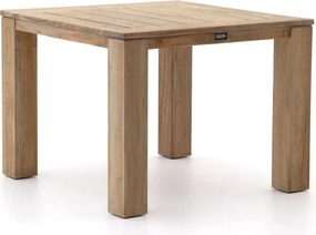 Tuin eettafel ROUGH | Vierkant | Tuintafel Teakhout | 100x100cm | 4 personen | Kees Smit Tuinmeubelen