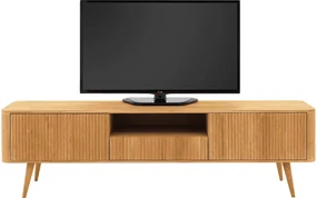 Goossens Tv Meubel Seppe, 2 deuren 1 lade 1 open vak 180 cm breed